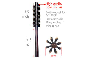 Perfehair Small Round Hair Brush: Ideal for Thin or Short Hair