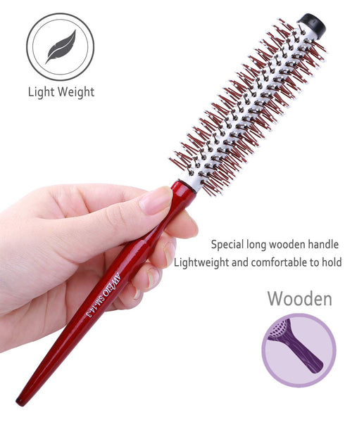 Small round brush for short hair sales