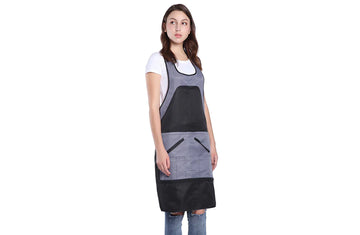Professional Salon Barber Smock Vest with Pockets