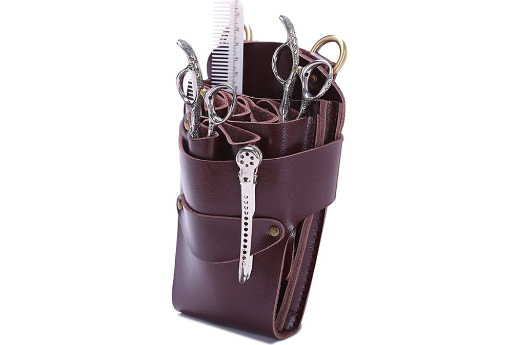 Perfehair Scissor Pouch Holster with Belt: Hairdresser's Essential
