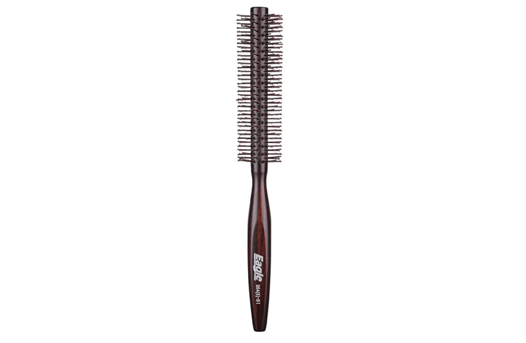 Perfehair Small Mini Round Hair Brush with Nylon Bristle
