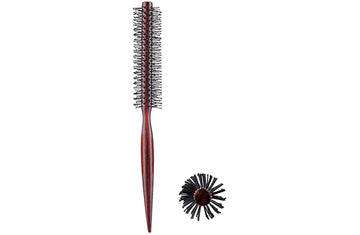 Perfehair Small Mini Round Hair Brush: Nylon Bristles