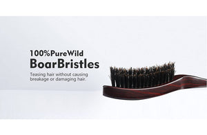PerfeHair Luxury 100% Pure Boar Bristle Teasing Hair Brush