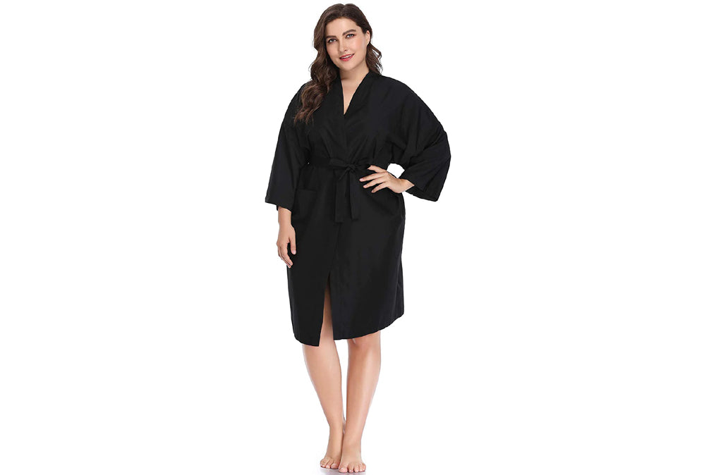 Salon Robes Smocks for Clients-Black