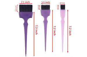 Hair Dye Coloring Brushes Kit Color Applicator Tint Brush-6 Pieces