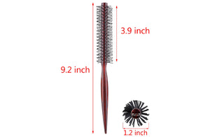 Perfehair Small Mini Round Hair Brush: Nylon Bristles