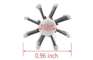 Perfehair Small Round Hair Styling Brush: Nylon Bristles for Short Hair Blow Drying