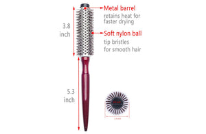 Perfehair Small Round Hair Brush: Ideal for Blow Drying