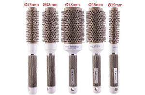 Perfehair Round Nano Ceramic & Ionic Brush Set: Thermal Styling