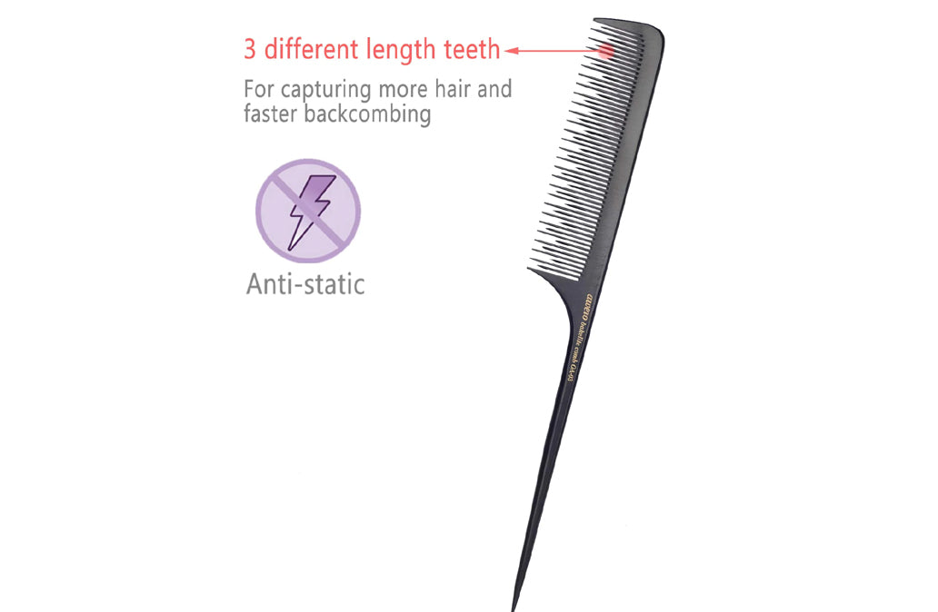 Anti-static Bakelite Rat Tail Comb Tool for Back Combing