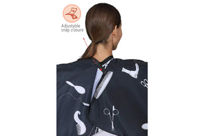 Perfehair Professional Barber Cape with Secure Snaps: Perfect for Hair Cutting