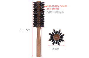 Perfehair Boar Bristle Round Brush: Perfect for Blow Drying & Styling