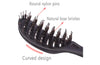 Perfehair Boar Bristle Brush: Curved, Vented for Detangling & Blow Drying