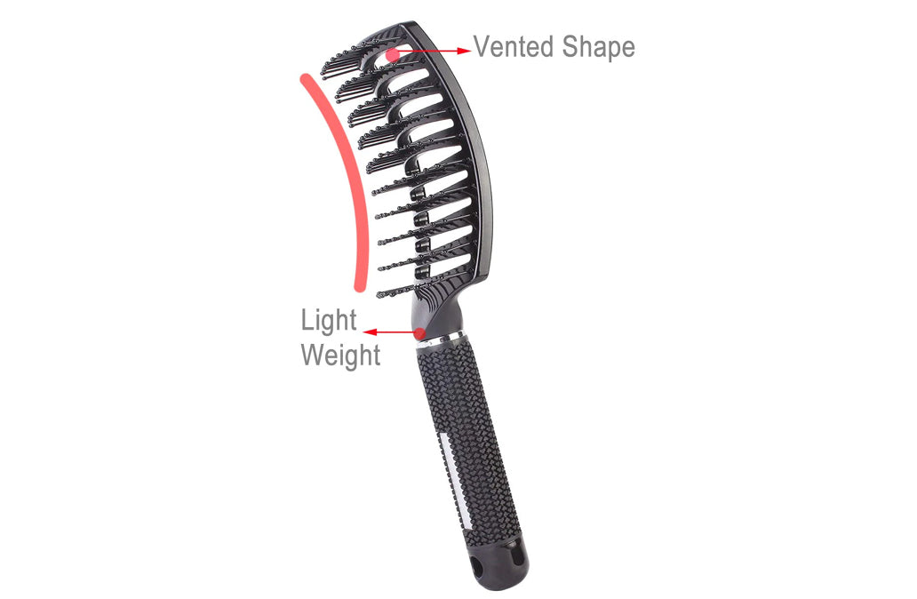 Curved Vented Styling Hair Brush