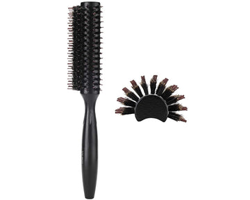 Perfehair Semi-Round Blow Drying Hair Brush with Natural Boar & Nylon Bristles