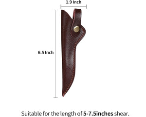 Perfehair Scissor Pouch Holster (Pack of 2), Soft Leather Shear Holder Case for Hair Stylist, Barber, Hairdresser Scissors